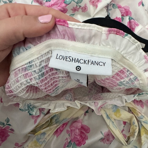 LoveShackFancy Floral Maxi Dress in Pink and Cream - Picture 2 of 2